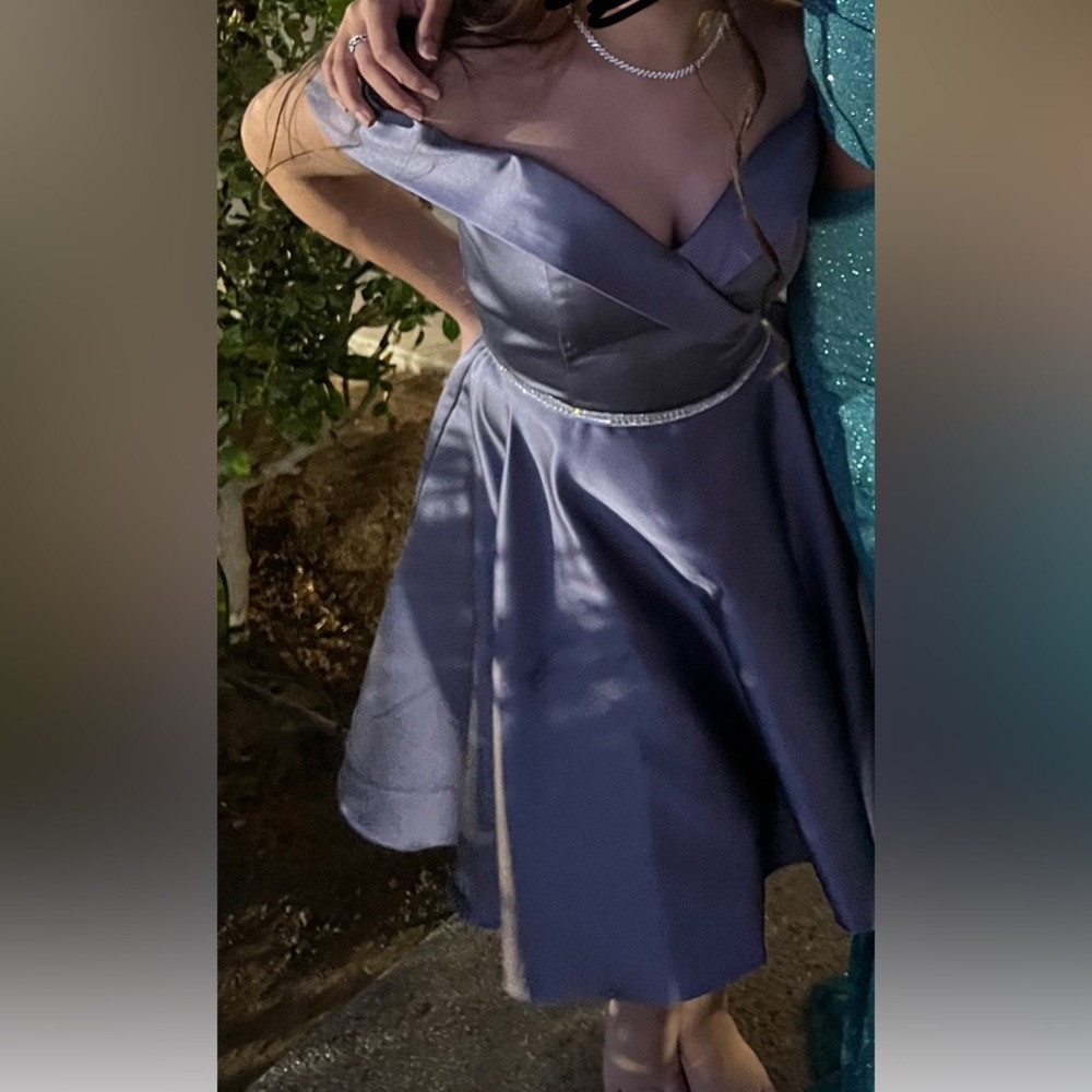 Knee Length Formal Dress Size 4 French Lilac